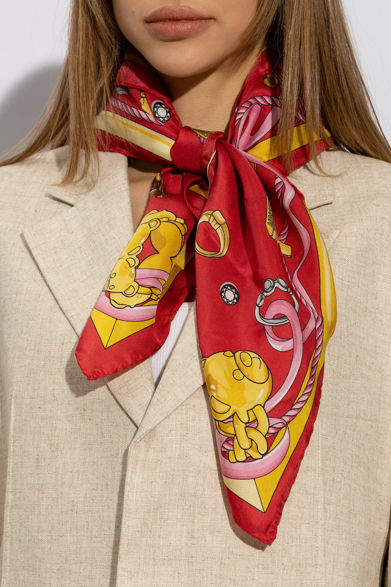 Moschino silk discount scarf 2015